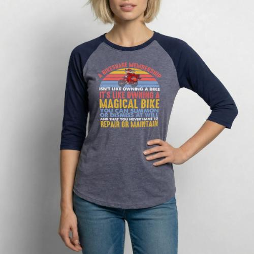 Bikeshare is Magic - Unisex Baseball T-Shirt