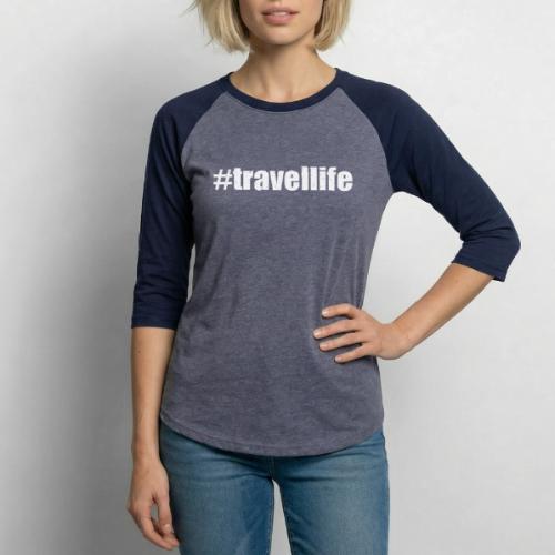 #TRAVELLIFE 0002 - Unisex Baseball T-Shirt