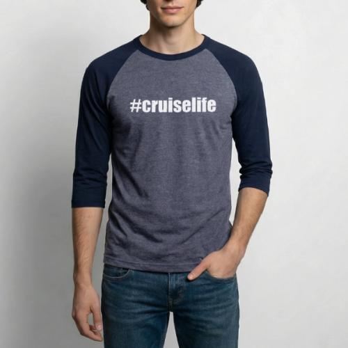 #CRUISELIFE 001 - Unisex Baseball T-Shirt