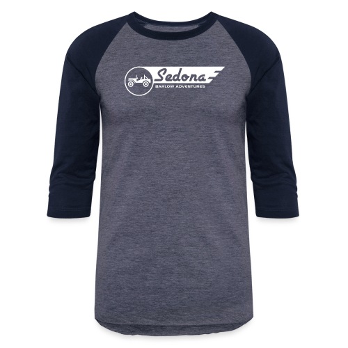 Barlow Adventures Sedona Logo - Unisex Baseball T-Shirt