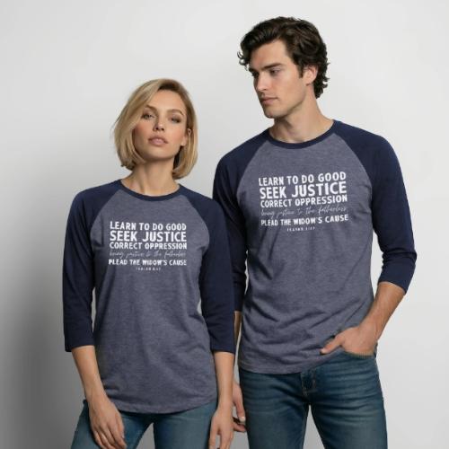 Isaiah 1:17- Howard County - Unisex Baseball T-Shirt