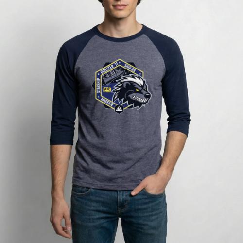 Flight Test Four - Honeybadger Commemorative - Unisex Baseball T-Shirt