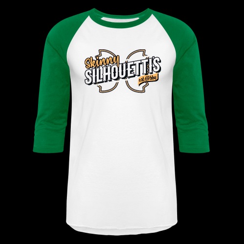 Skinny Silhouetti Retro - Unisex Baseball T-Shirt