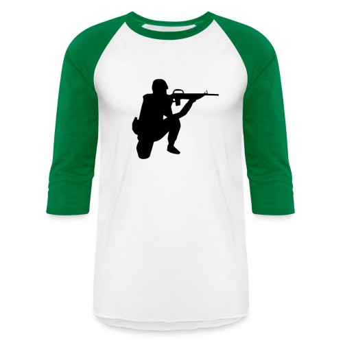 Infantry at ready for action. - Unisex Baseball T-Shirt