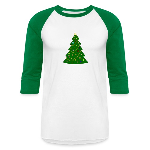 Christmas Tree For Monkey - Unisex Baseball T-Shirt