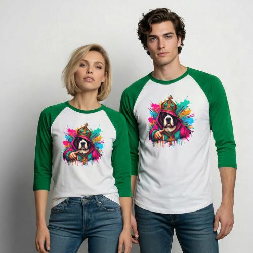 St. Bernard The King - Unisex Baseball T-Shirt