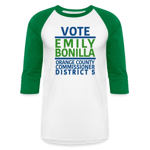 Campaign Bold Text - Unisex Baseball T-Shirt