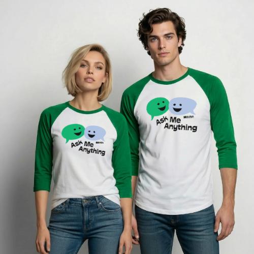 RUSA - Ask Me Anything - Unisex Baseball T-Shirt