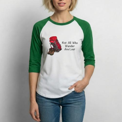 Wandering Soul - Dark Lettering - Unisex Baseball T-Shirt