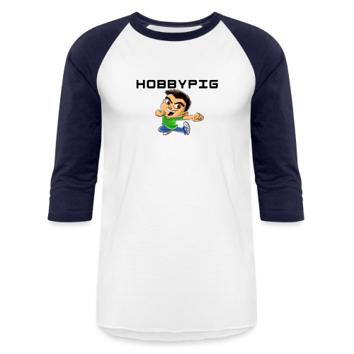 HobbyPig Cartoon - Unisex Baseball T-Shirt