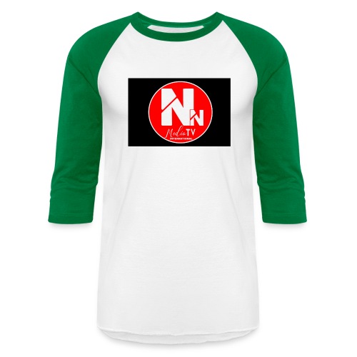 logo NN MEDIA TV - Unisex Baseball T-Shirt