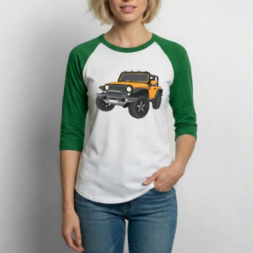 Wrangler 4x4 Yellow - Unisex Baseball T-Shirt