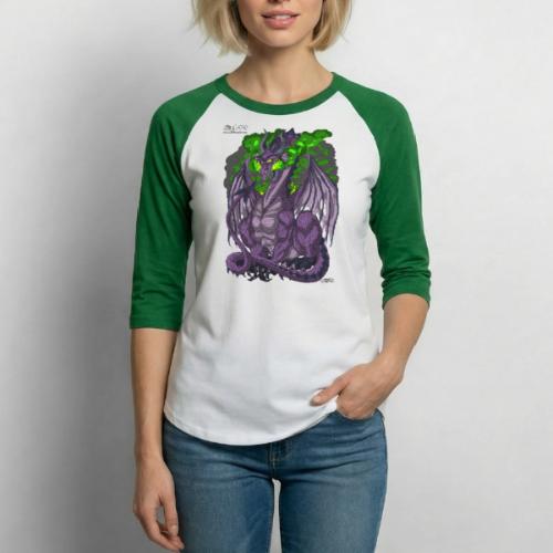 Purple Dragon - Unisex Baseball T-Shirt
