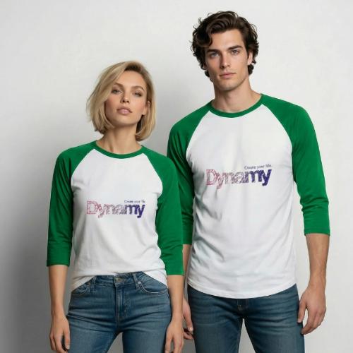 Dynamy Logo - Unisex Baseball T-Shirt