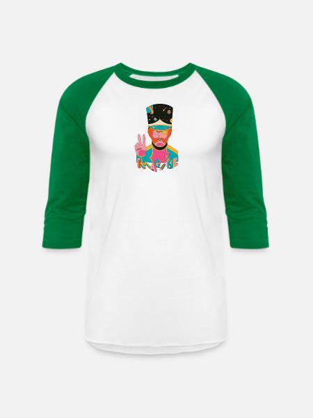 imagine - Unisex Baseball T-Shirt - white/kelly green