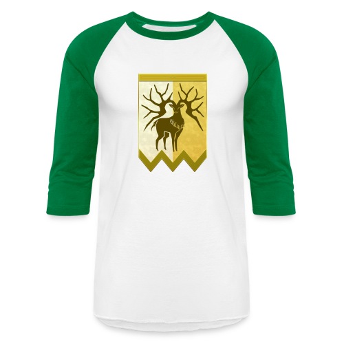 Deer Emblem - Unisex Baseball T-Shirt