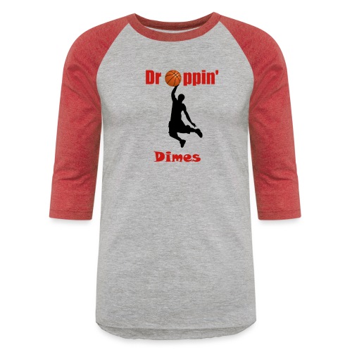 Basketball tshirt| Dropping Dimes |Dunk - Unisex Baseball T-Shirt
