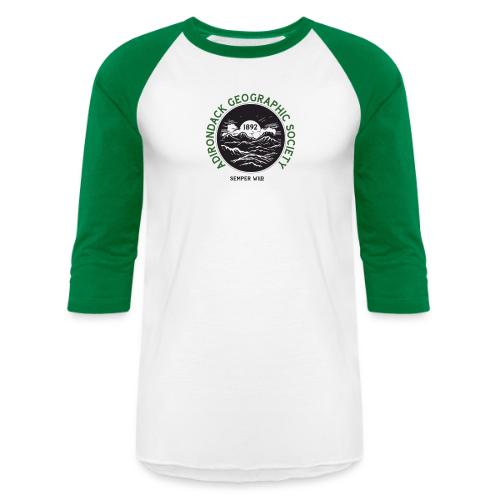 Adirondack Geographic Society Logo - Unisex Baseball T-Shirt