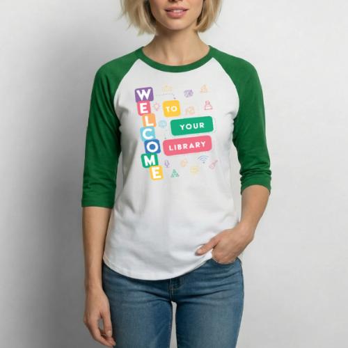 2021 National Library Week - Unisex Baseball T-Shirt