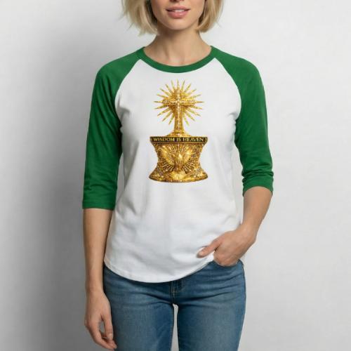 Wisdom is Heaven - Unisex Baseball T-Shirt