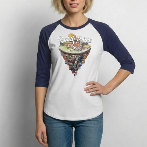 Reality Prime (Front Facing, On White) - Unisex Baseball T-Shirt