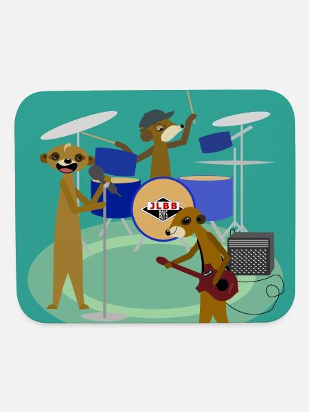 Wildlife Jam Band on Stage - Mouse pad Horizontal - white - Front