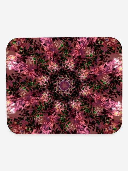 Kaleidoscope Floral Mandala - Mouse pad Horizontal - white - Front