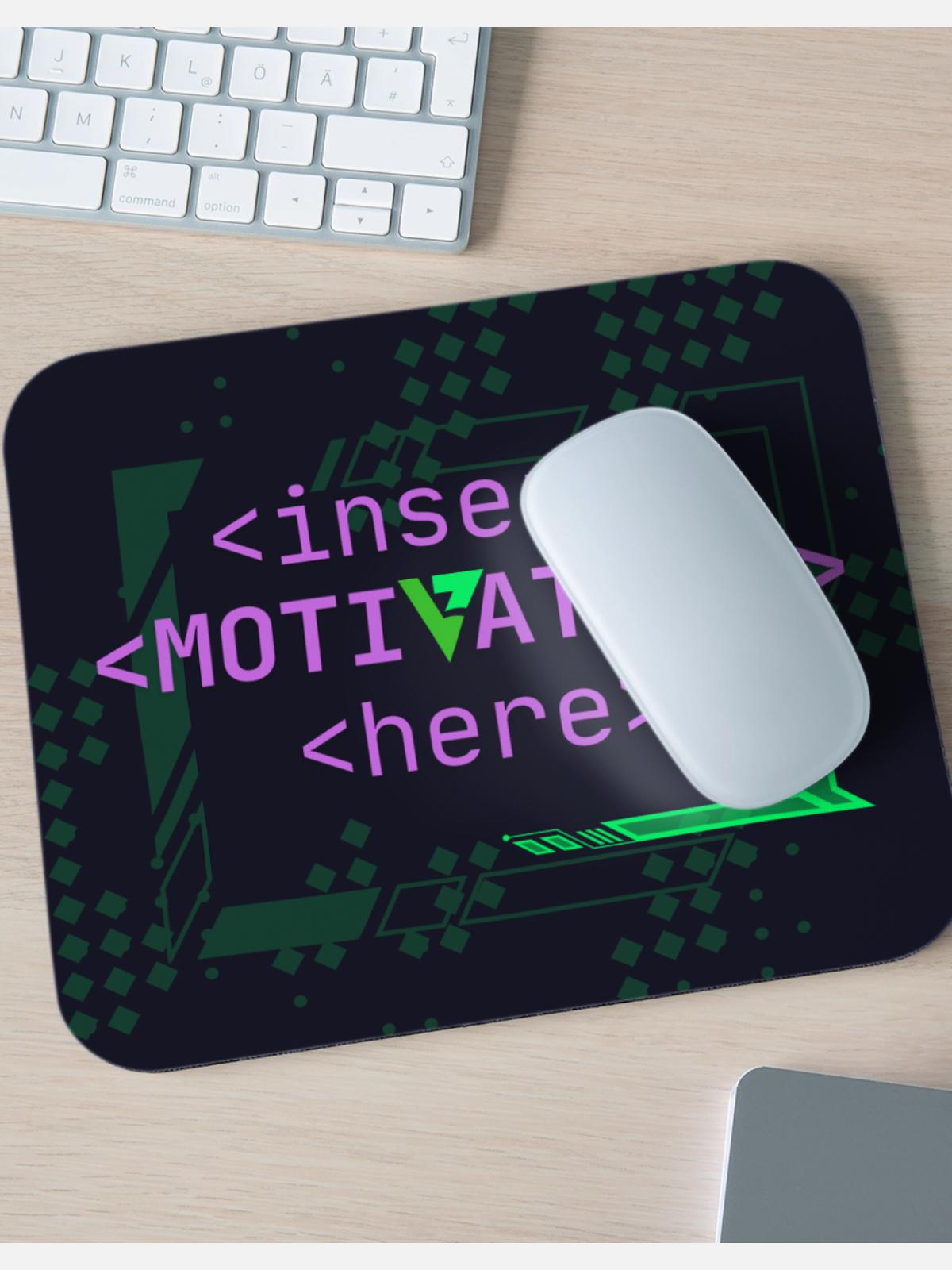 Motivation Slot - Mouse pad Horizontal - white - Front