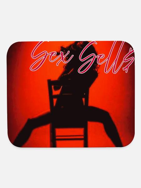 Silhouette  - Mouse pad Horizontal - white - Front