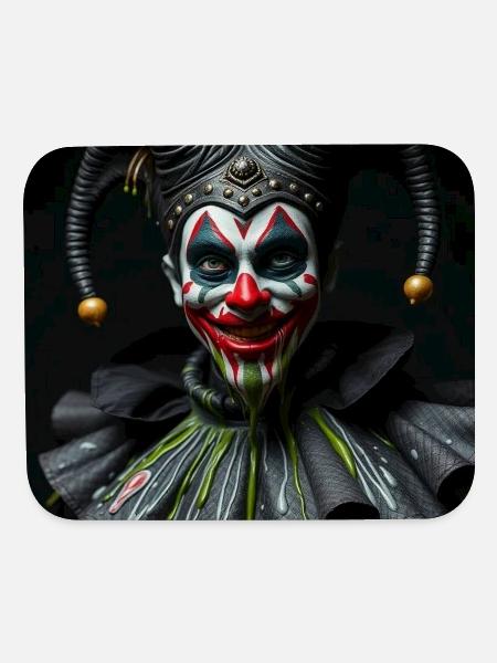 Midnight Harlequin Mask Tee - Mouse pad Horizontal - white