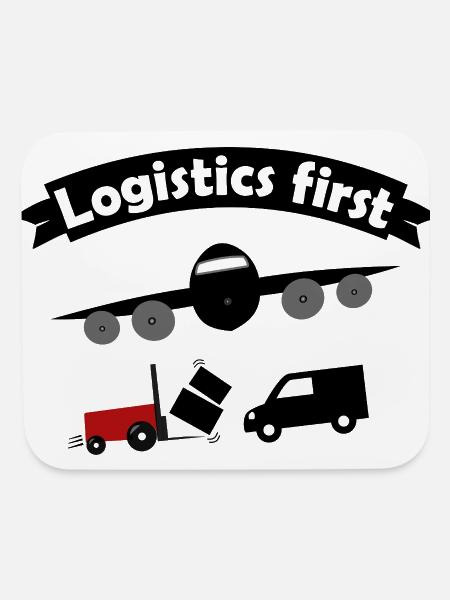 logistic and transport teams - Mouse pad Horizontal - white - Front