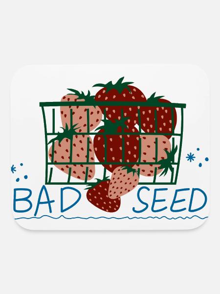 Bad Seed Strawberry  - Mouse pad Horizontal - white - Front