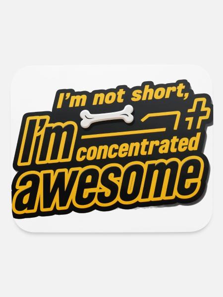 Concentrated Dog Bone Affirmation Tee - Mouse pad Horizontal - white - Front