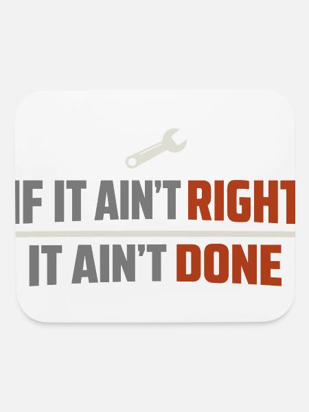 Blue Collar Lifestyle Blue Collar Pride Working - Mouse pad Horizontal - white - Front