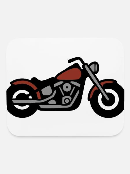 Ride Fast Badge Logo - Mouse pad Horizontal - white - Front