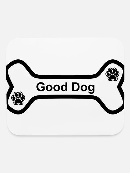 Dog Bone - Mouse pad Horizontal - white - Front