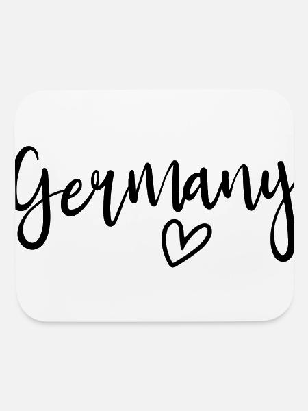 Germany Heart Women's Love Germany - Mouse pad Horizontal - white - Front