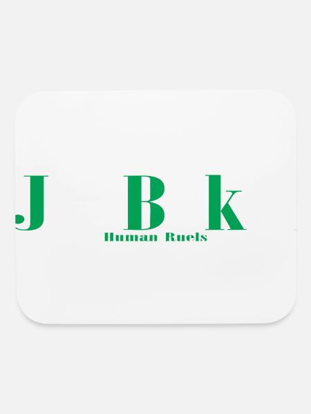 Be Kind Human Rules - Mouse pad Horizontal - white - Front