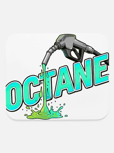 Octane Neon Fuel Splash - Mouse pad Horizontal - white