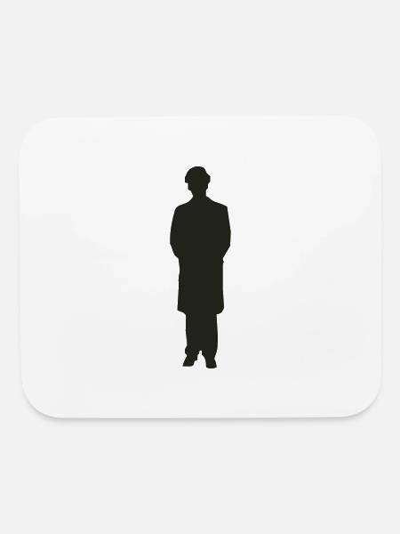 Man in suit - Mouse pad Horizontal - white - Front