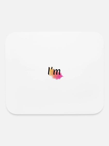 I'm - Mouse pad Horizontal - white