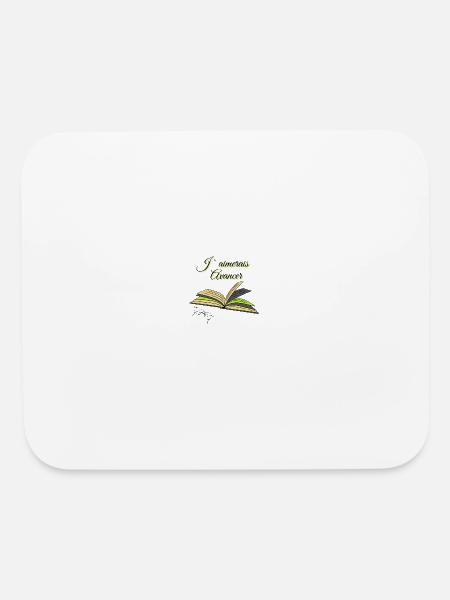 I would like to advance - Mouse pad Horizontal - white - Front