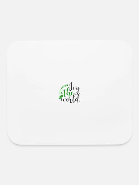 Joy to the world - Mouse pad Horizontal - white - Front
