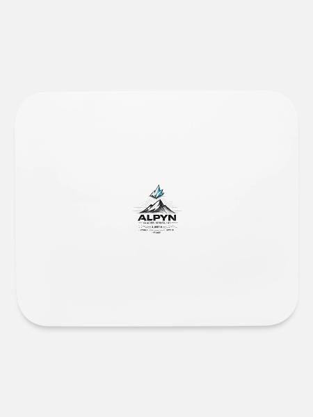 Alpyn Glacier Crest - Mouse pad Horizontal - white - Front