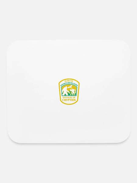 Ohio Cryptid Division Patch - Mouse pad Horizontal - white - Front