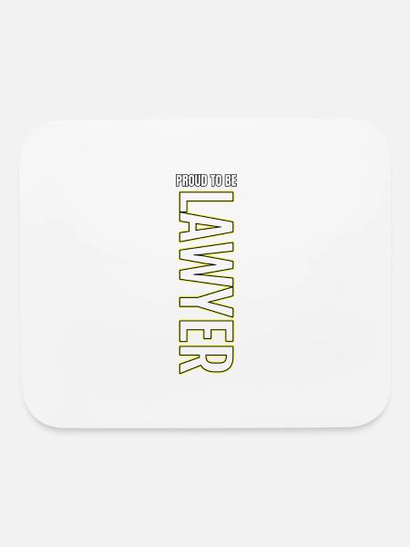 Proud To Be Lawyer hipster - Mouse pad Horizontal - white