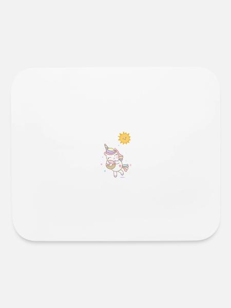 Sun shine unicorn - Mouse pad Horizontal - white