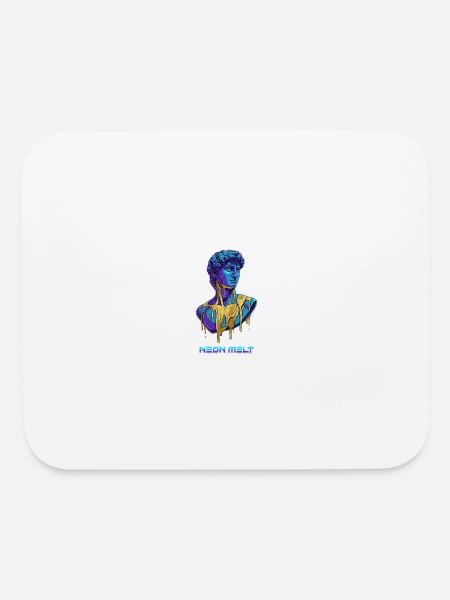 Y2K Cyber Greek Statue Streetwear Graphic - Mouse pad Horizontal - white