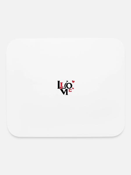 Romantic and modern - Mouse pad Horizontal - white - Front