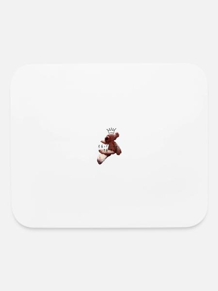 King teddy - Mouse pad Horizontal - white